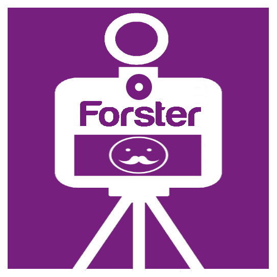 Logo in lila der Forster-Fotobox aus Iserlohn,